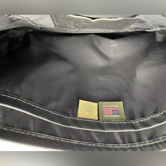 Duluth Pack Medium Crossbody Purse Real Bison Leather USA Made Shoulder Bag - Picture 6 of 9